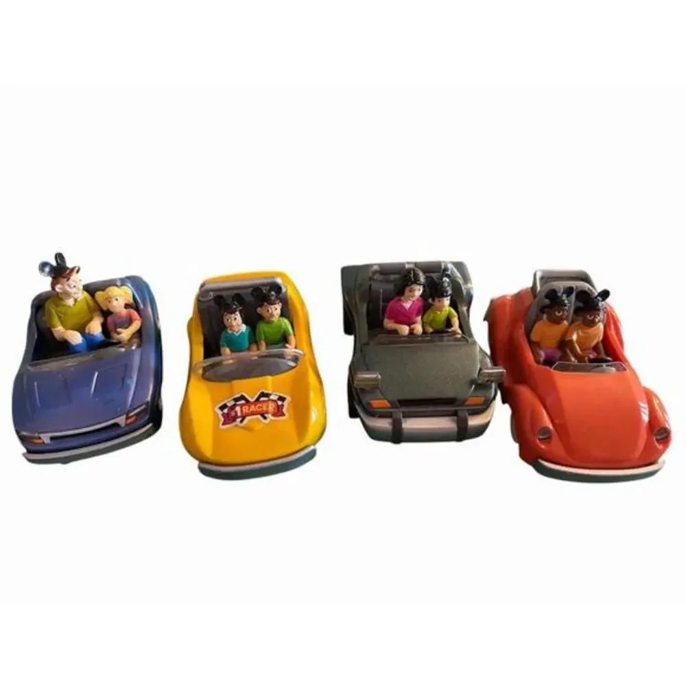Disney Pixar These are Disney's Autopia toy cars, likely from the Disneyland the